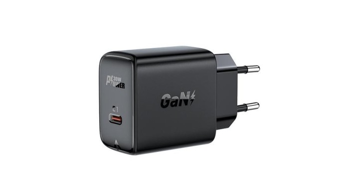 &Icirc;ncărcător Acefast GaN USB tip C 30W, PD, QC 3.0, AFC, FCP, negru (A21-black)