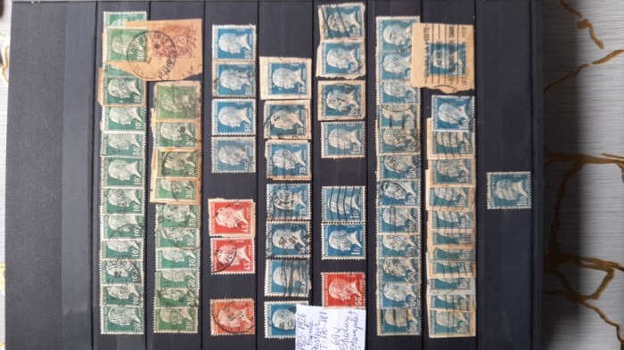 1923 Franta-Pasteur-YT170-181-69 val.-stamp.