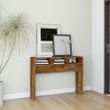 Masuta Consola Gossi, Stejar Fumuriu, 105x30x80 cm, Lemn Prelucrat, Hol/Living