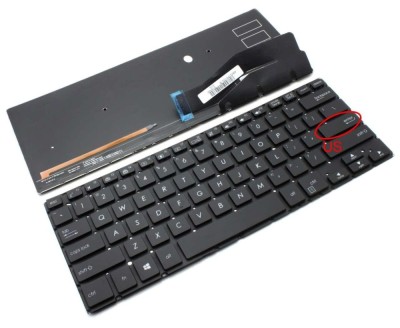 Tastatura Asus VivoBook Flip 14 TP410U iluminata layout US fara rama enter mic, VivoBook Flip 14 TP410UA foto