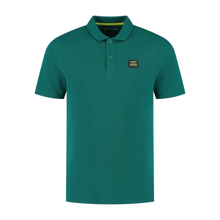 Aston Martin tricou polo Tech Waffle green F1 Team 2025 - S