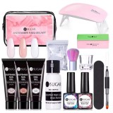 Cumpara ieftin Set for polygel - Soft Pink &amp;amp; Nude &amp;amp; Clear, ADL