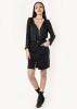 Fusta scurta neagra de denim P213 M10, 34, 36, 38, 40, 42, 44, Negru