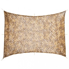 vidaXL Plasă de camuflaj cu geantă de depozitare, nisipiu, 516x400 cm