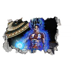 Sticker decorativ, gaura in perete 3D, Dragon Ball, 85 cm, 1026STK-2