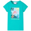 Tricou pentru copii, verde mentă, 104, vidaXL