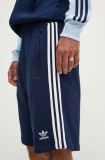 adidas Originals pantaloni scurți din bumbac Adicolor 3-Stripes culoarea bleumarin, IM9424