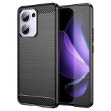 Husa pentru Oppo Reno13 F 4G / Reno13 F 5G - Techsuit Carbon Silicone - Black