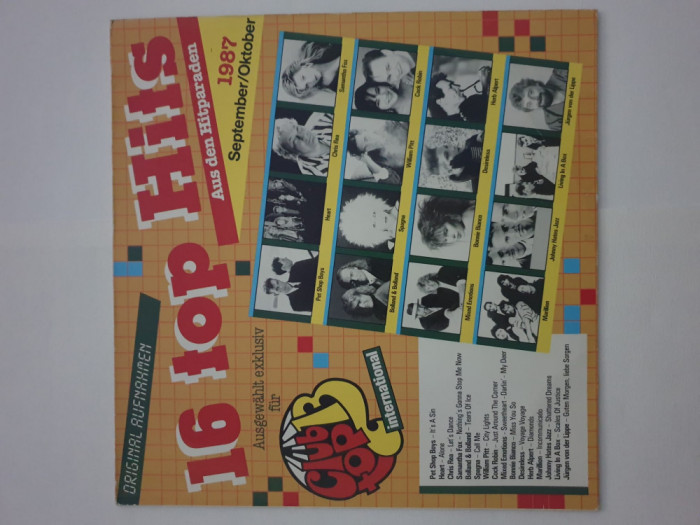 Club Top 13 ( Aus Den Hitparaden 1987 Septembrie/Octombrie) Germania ( Vinil)