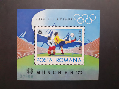 1972 - Olimpiada Munchen - colita dantelata - LP798 foto