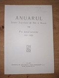 Anuarul Scoalei Superioare de Arte si Meserii Iasi pe anul scolar 1921-1922