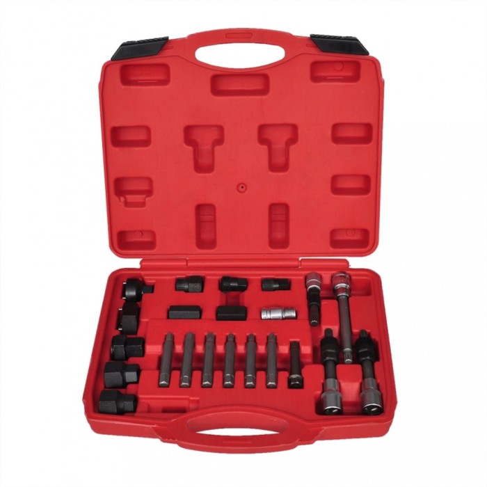 Set &icirc;nlăturare roata de cuplaj alternator, 22 piese