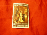 Serie Noua Zeelanda 1969 - Craciunul , 1 valoare, Nestampilat