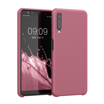 Husa Kwmobile pentru Samsung Galaxy A7 (2018), Silicon, Violet, 47730.167 foto