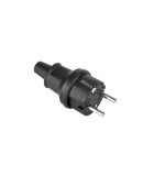 Stecher 16A 250V IP44 negru 2237 Kemot