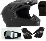 Set casca moto-atv-trotineta-enduro+Ochelari+Manusi+Cagula ,marimi disponibile S,M si L