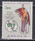 Angola 1965 - A 100-a aniversare a I.T.U. (vezi descrierea), MNH, Nestampilat