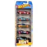 Set 5 masinute Hot Wheels, Stunt Tracks, JBJ81