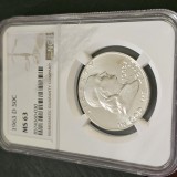 STATELE UNITE ale AMERICII , 1/2 DOLLAR 1963 D , argint gradata MS63