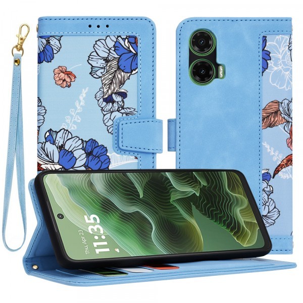 Husa pentru Motorola Moto G35, Techsuit, FlipCraft, Bleu