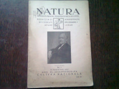 REVISTA NATURA NR.9/1927 foto