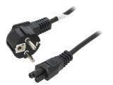 Cablu Alimentare 1.8m Ştecher Unghiular CEE 7/7 - IEC C5, Goobay