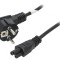 Cablu Alimentare 1.8m Ştecher Unghiular CEE 7/7 - IEC C5