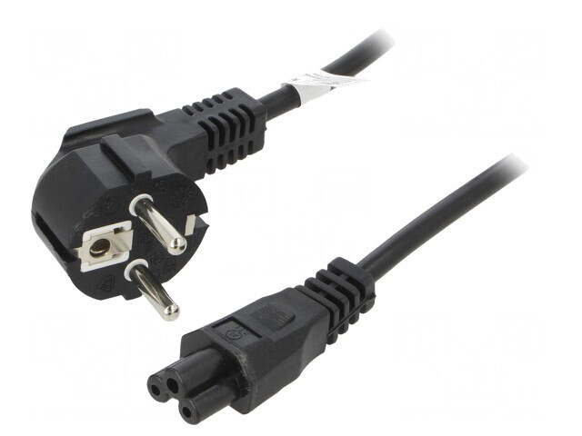 Cablu Alimentare 1.8m Ştecher Unghiular CEE 7/7 - IEC C5
