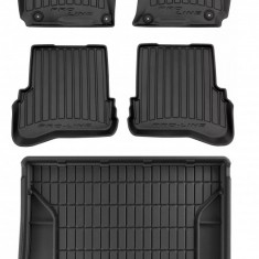 Set Covorase Auto Cauciuc Negro Volkswagen Passat B5 1996-2005 Combi Pro Line Tip Tavita 3D 3D425514 + Tavita Portbagaj Negro Volkswagen Passat B5 199