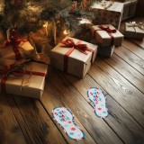 Cumpara ieftin Decoratiune festiva &ndash; autocolant &bdquo;A fost aici Mosul&rdquo; &ndash; 25 x 10 cm &ndash; set 2 bucati Best CarHome