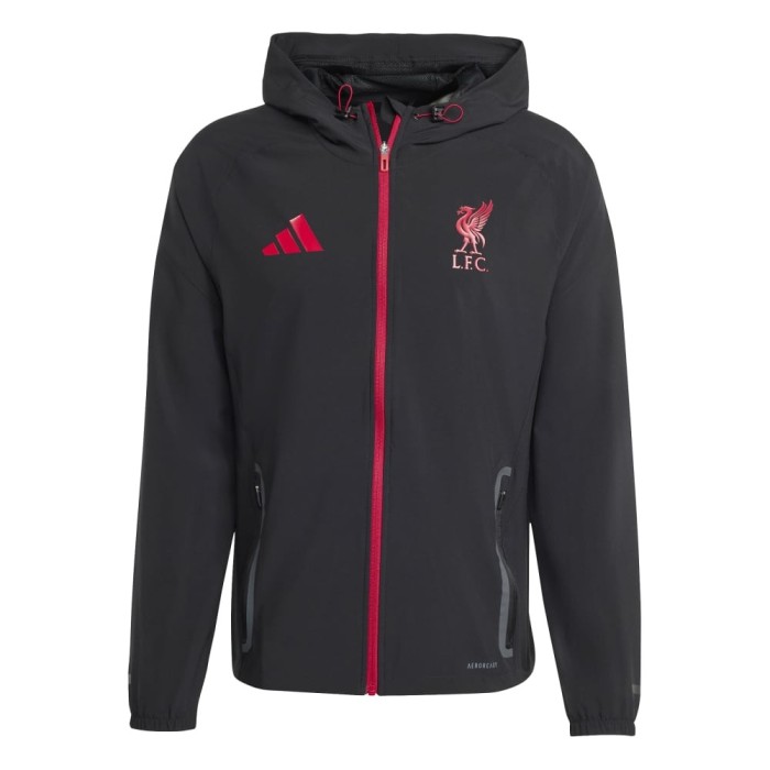 FC Liverpool geacă de bărbați cu glugă Vis Tech Travel black - L