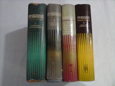 SCRIERI INEDITE - P.P. NEGULESCU - (4 VOL) foto