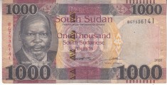 B11 11 - Bancnota foarte veche - Sudan - 1 000 Pound - 2020