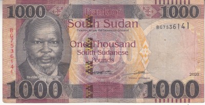 B11 11 - Bancnota foarte veche - Sudan - 1 000 Pound - 2020 foto