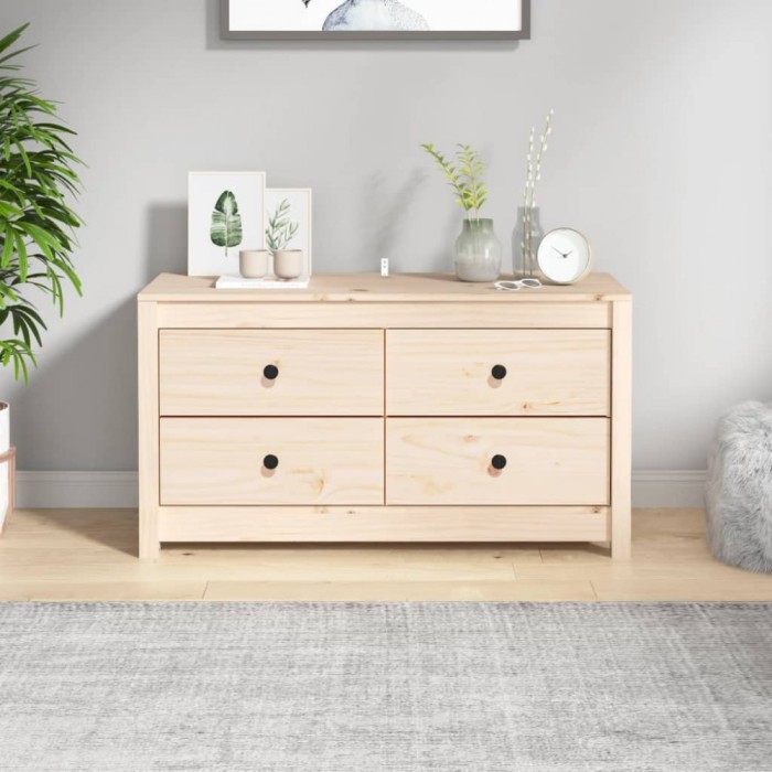 vidaXL Dulap lateral, 100x40x54 cm, lemn masiv de pin 821774