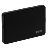 Rack extern HDD/SSD 2.5&quot; Spacer USB-C 3.1 negru