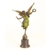 Victoria inaripata- statueta din bronz pe un soclu din marmura BG-24, Religie