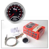 Ceas Temperatura Gaze Esapament Universal ALM, 52mm, LED Alb, 12V