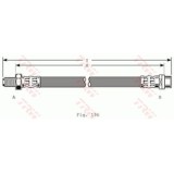 Furtun frana Trw PHB353, parte montare : Punte fata, Stanga/ Dreapta