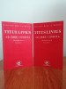 Titus Livius, Ab Urbe Condita, ediție bilingvă, 2 volume (Cărțile I - V)