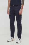 Aeronautica Militare pantaloni barbati, culoarea albastru marin, drept