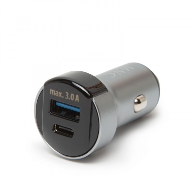 Adaptor bricheta auto bricheta - USB type C / PD +USB cu Incarcare rapida QC3.0 18W delight 55025 foto