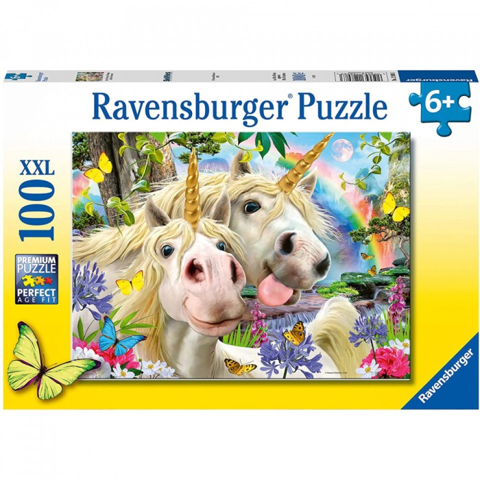 Puzzle Selfie Cu Unicorni, 100 Piese
