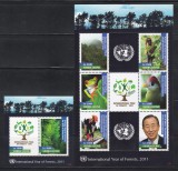 Sierra Leone 2011 - Anul Internațional al Pădurilor, Colita + Bloc, MNH, Nestampilat