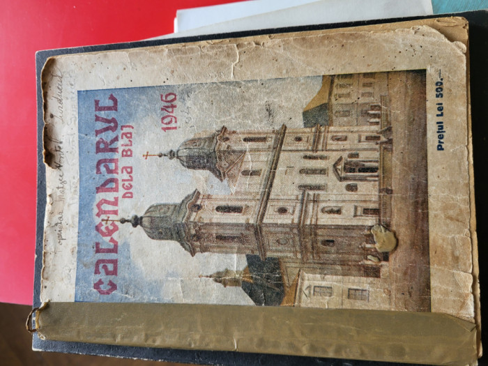 Calendarul de la Blaj 1946 vintage
