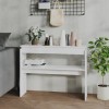 Masa consola Gossi, alba, 102x30x80 cm, pal, masa hol, masa living, depozitare, decorativa