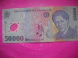 HOPCT ROMANIA 50000 LEI 2001 POLIMER X FINE / AUNC
