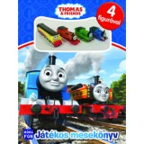 Thomas a gőzmozdony - J&aacute;t&eacute;kos mesek&ouml;nyv - 4 figur&aacute;val