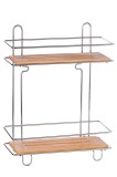 Raft suspendabil 2 polite metal bambus 25 x 11 x 38,5 cm