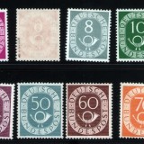 Germania Michel 123-135 "Posthorn" MNH ** cu autentificari Schlegel BPP